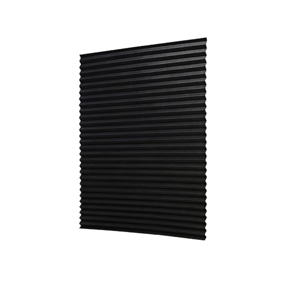 Cut to Size Window Blinds, No Drill Stick On Temporary Pleated Shades — 59.1x23.6 Inch Adjustable Adhesive Polyester Curtains for Bedroom & Kitchen Doors