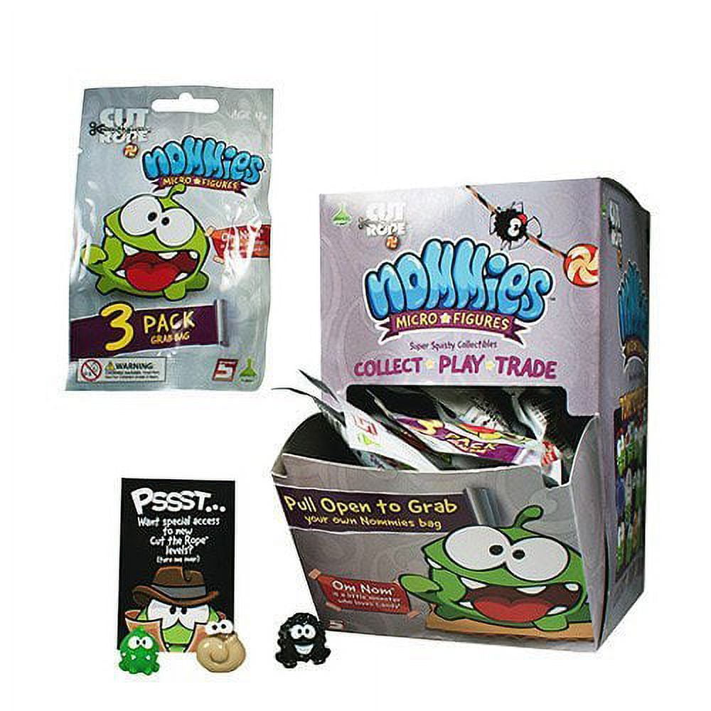 Cut The Rope 3 Pack Nommies Micro Figures - Blind Bag 