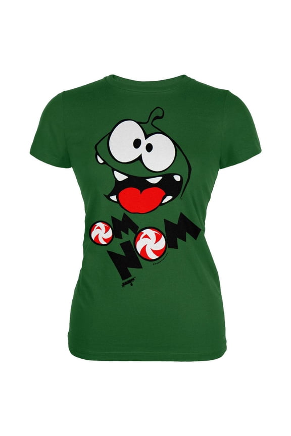 - Om Nom Face Juniors T-Shirt - Large