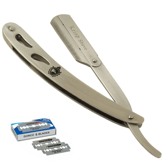 Cut Throat Shavette Straight Edge Shaving Razor For Men Barber Salon + 10 Shave Blades