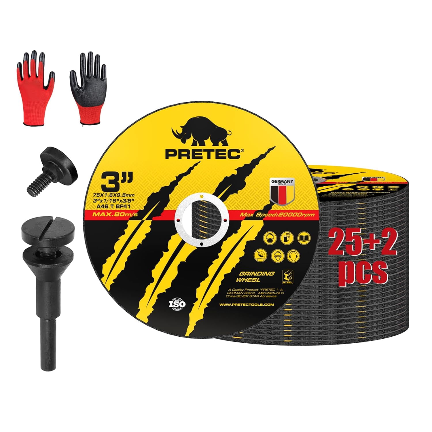Cut Off Wheels 27Pcs, 3 Inch Die Grinder Cut Off Wheels with 1/4 in ...