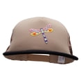 thumbnail image 1 of Cut out Pastel Dragonfly Patched Flat Bill Foam Camo Mesh Trucker Cap - Khaki Desert OSFM, 1 of 5