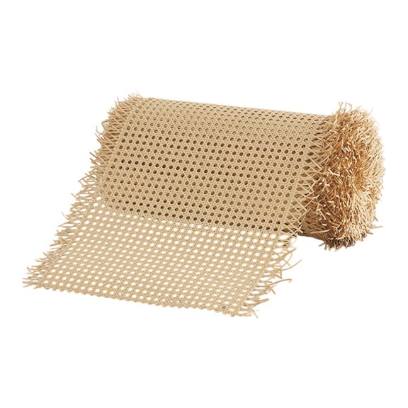Cut-to-Fit Cane Webbing Roll for Home Chair Repair, Faux Rattan Mesh with Open Hexagonal Weave for Project Use