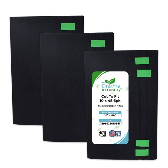 Cut to Fit Carbon Filters - 10x48 6pk
