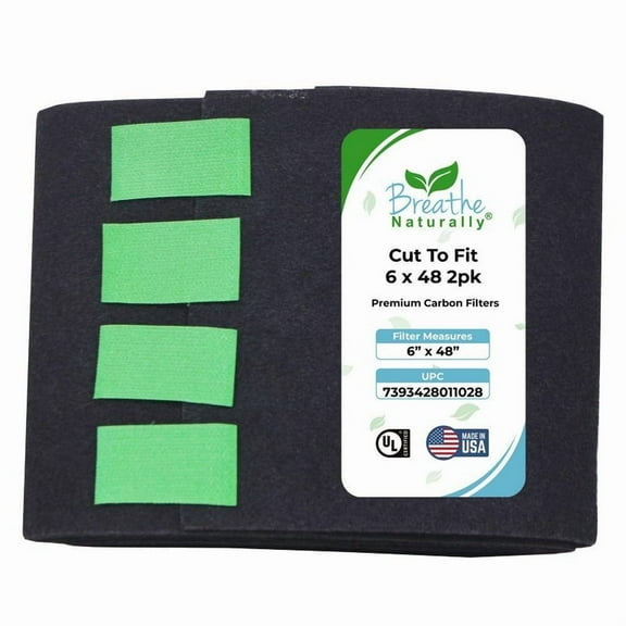 Cut to Fit Carbon Filters - 6x48 2pk