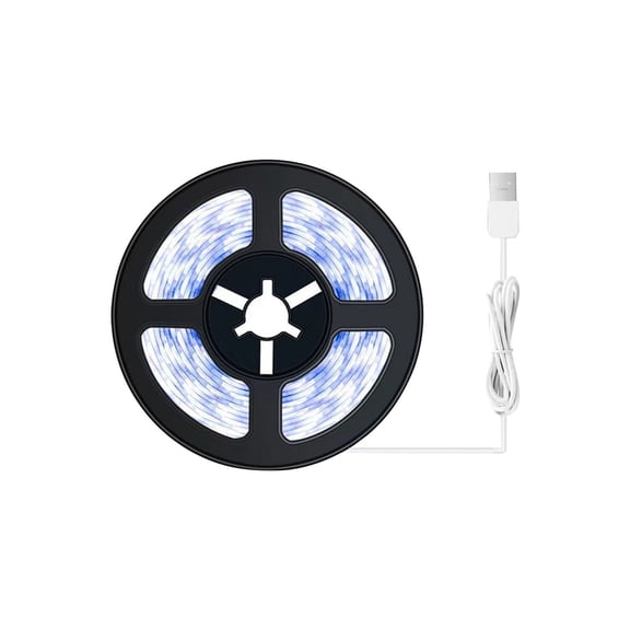 Cut to Length Led Strip Lights with Upgraded Usb Power Supply 2M/6.56Ft Motion Sensor Led Light Strip for Wardrobe Under Cabinet