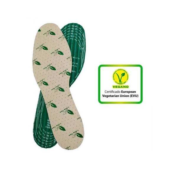 Cut to Size Vegan Insole (Size 34-47) made of microfiber with pure ...