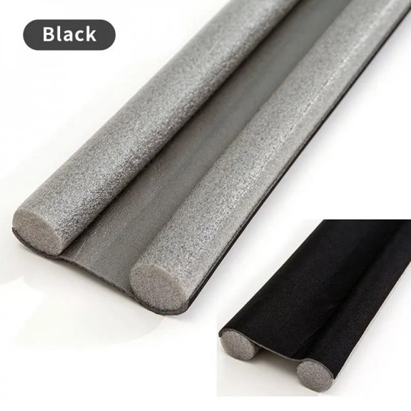 Cutable Door Bottom Weather Strip Flexible Noise Blocker Double Foam Stopper Sound Proof Dust Waterproof Insulation Seal Strip