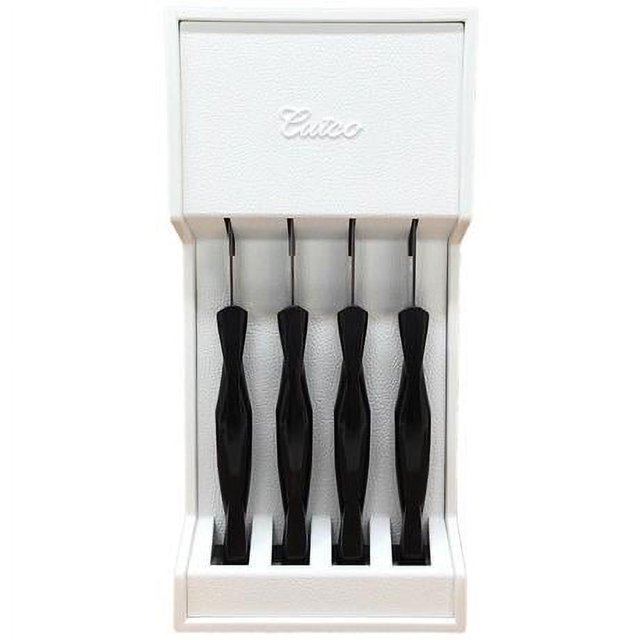 Cutco 1864C Stainless Steel 4 Table Knives With Storage Tray, Classic