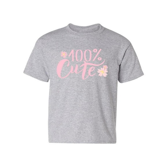 Cute 100 Percent T-Shirt Juniors -Image by Shutterstock, x-Small