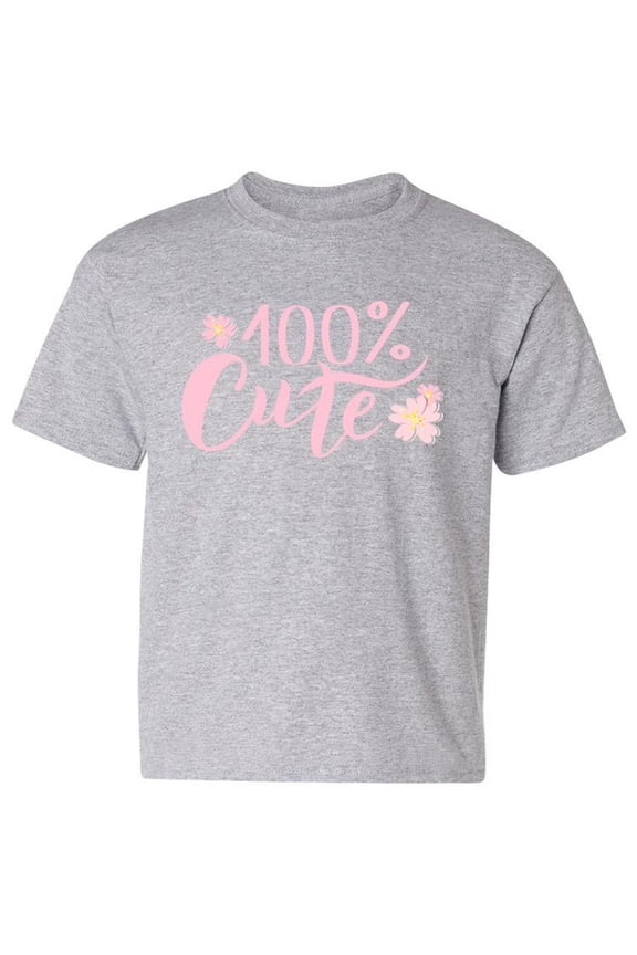 Cute 100 Percent T-Shirt Juniors -Image by Shutterstock, x-Small