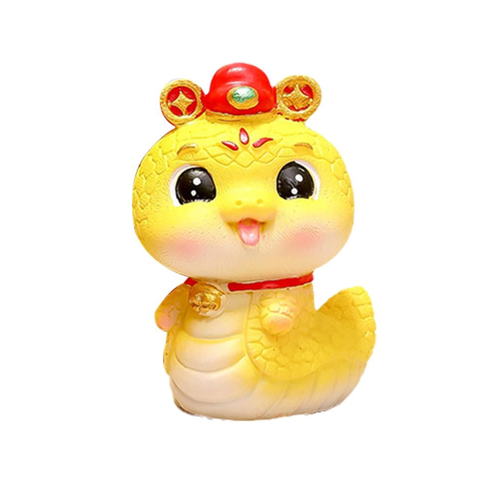 Cute 2025 Feng Shui Chinese Snake,2025 Chinese Snake Year Golden Resin