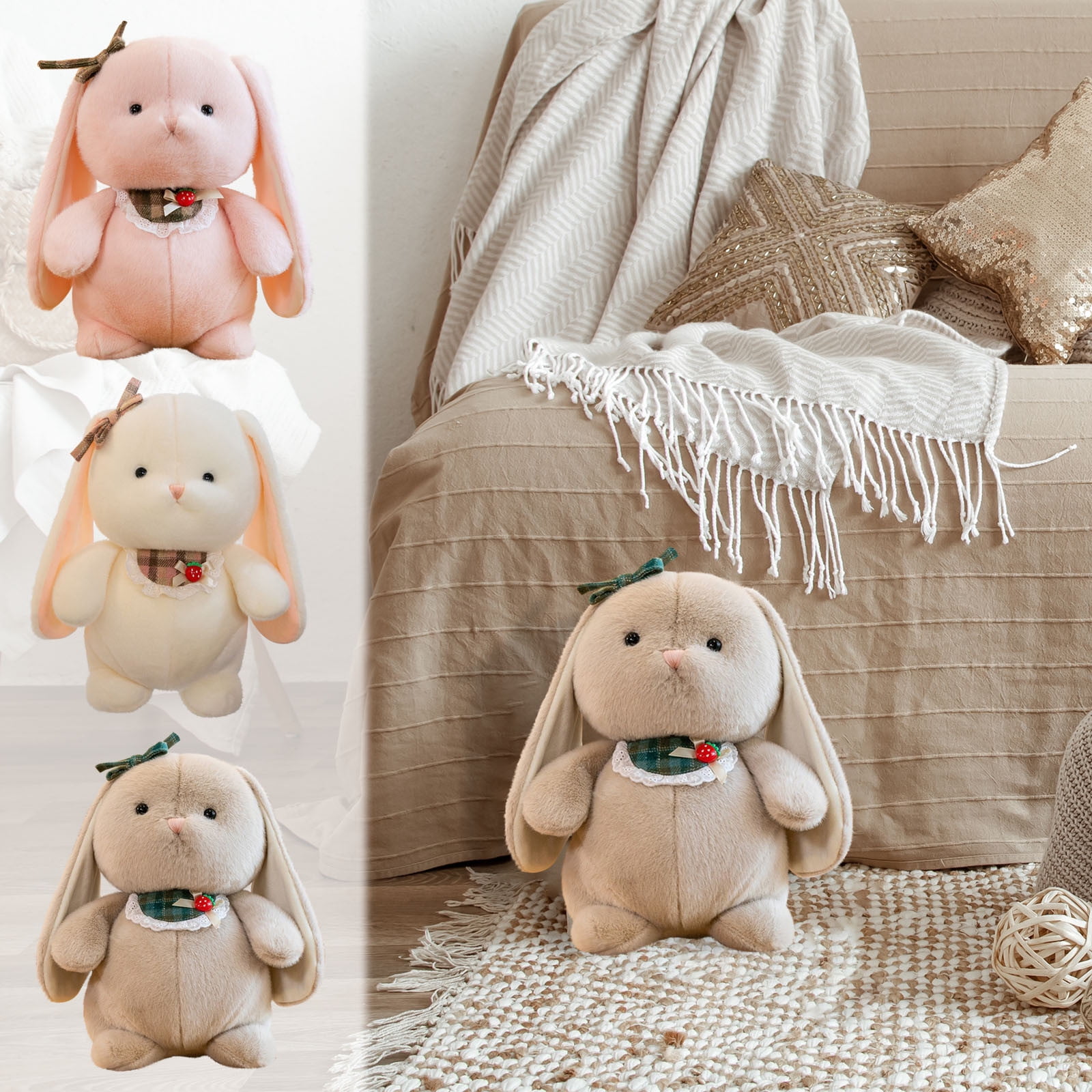 11 Inches Cute Plush Doll with Bunny Ears for Kids main image 0