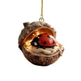 thumbnail image 1 of Cute 2D Acrylic Animal Christmas Tree Hanging Ornament with Golden String for Holiday Home Decor and Party Celebration, 1 of 8