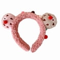 thumbnail image 1 of Cute 3D Cartoon Cookie Headband Makeup Hair Hoop Fuzzy Furry Plush Hairband Hair Accessories Photo Props for Women Girls, 1 of 11