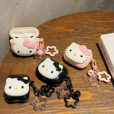 Cute 3D Cartoon Hello Kitty Patterned Case Cover For Apple AirPods 4th 3rd 2nd 1st Generation Case Cover IPhone Earphone Accessories Anti-drop Case