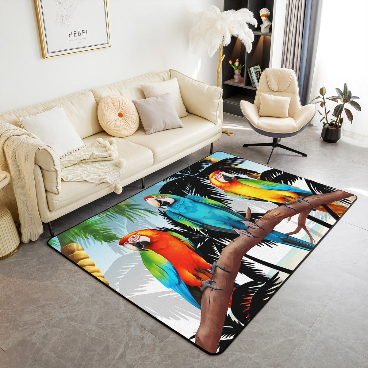 Bear Rug For Nursery Bear Woodland Nursery Rug Leaves Bear