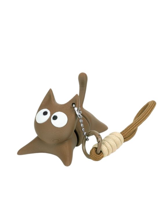 Cute 3D Printed Articulating Dog,Joint Movable School Bag Small Pendant Keychain,Unique Desk Decor Flexible Animal Sculptures Desktop Decorations Ornaments Gifts