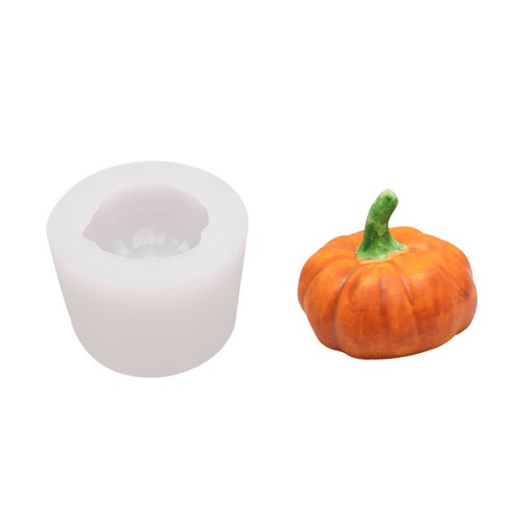 Cute 3D Pumpkin Silicone Baking Mold Multifunctional Crystal Epoxy Resin Candle Mould for DIY Scented Soaps Cake