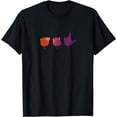 thumbnail image 1 of Cute ASL, HOH, American Sign Language, T-Shirt, 1 of 4