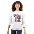 thumbnail image 1 of Cute Abstract Love Floral Heart Women Plus Size Crewneck Sweatshirt Brisco Brands 5X, 1 of 2