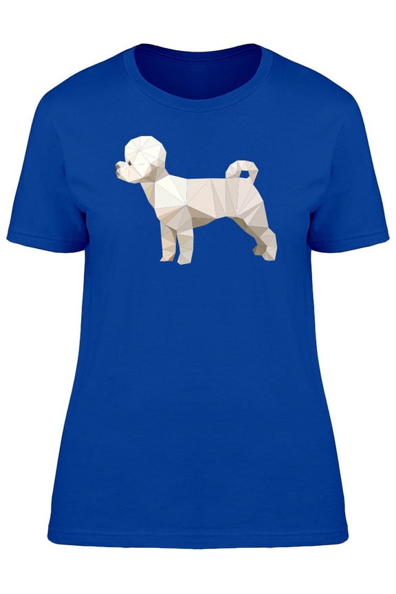 Cute Abstract Poodle Dog T-Shirt Women -Image by Shutterstock, Female Small