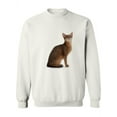 thumbnail image 1 of Cute Abyssinian Cat Studio Photo Sweatshirt Women -Image by Shutterstock, Female Large, 1 of 4