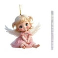 thumbnail image 1 of ‌Cute Acrylic Angel Christmas Tree Ornament with Wings,2D Hanging Decoration for Xmas Tree,Home Decor,Gift,2025 Holiday Decorations‌, 1 of 5