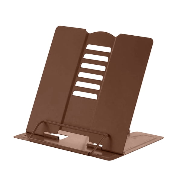 Cute Adjustable Metal Book Stand Reading Holder with Foldable Design and Ventilated Backrest for Desk Tabletop Use Stationery Set