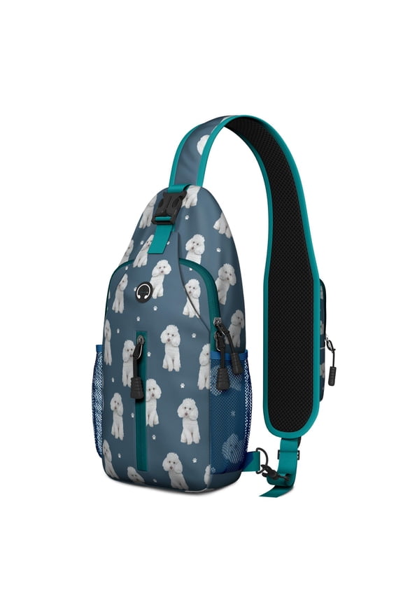Cute Adorable Funny Cartoon Vintage Print Sling Bag Lightweight Backpack, Multiple Compartments, Lightweight and Durable, Fashionable appearance, Ideal for gym sessions, students