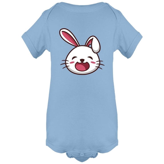 Cute Adorable White Bunny Head Bodysuit Infant -Image by Shutterstock, 6 Months