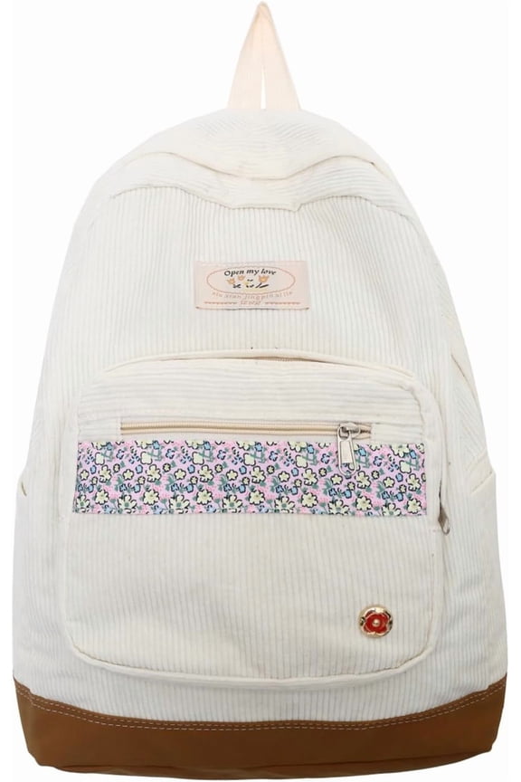 Cute Aesthetic Backpack Y2K Simple Floral Kawaii Backpacks Travel Backpack