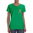 thumbnail image 1 of Cute Alien Spaceman Suit T-Shirt Shaped T-Shirt Women -Image by Shutterstock, Female x-Large, 1 of 4