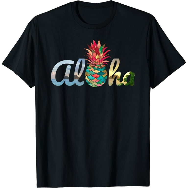 Cute Aloha Hawaii Pineapple Mermaid Coral Girls Women Tshirt Cute Aloha Hawaii Pineapple Mermaid Coral Girls Women Tshirt