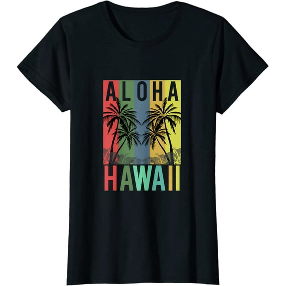 Cute Aloha Hawaii Vintage Hawaiian Beach T-Shirt