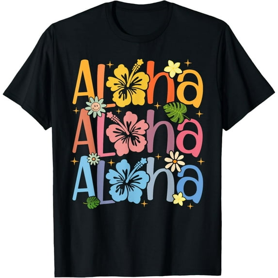 Cute Aloha Hawaiian Summer Vacation Shaka Hibiscus Kids Girl T-Shirt Unisex S-5XL Hot Trending Shirt, Vintage Birthday Gift
