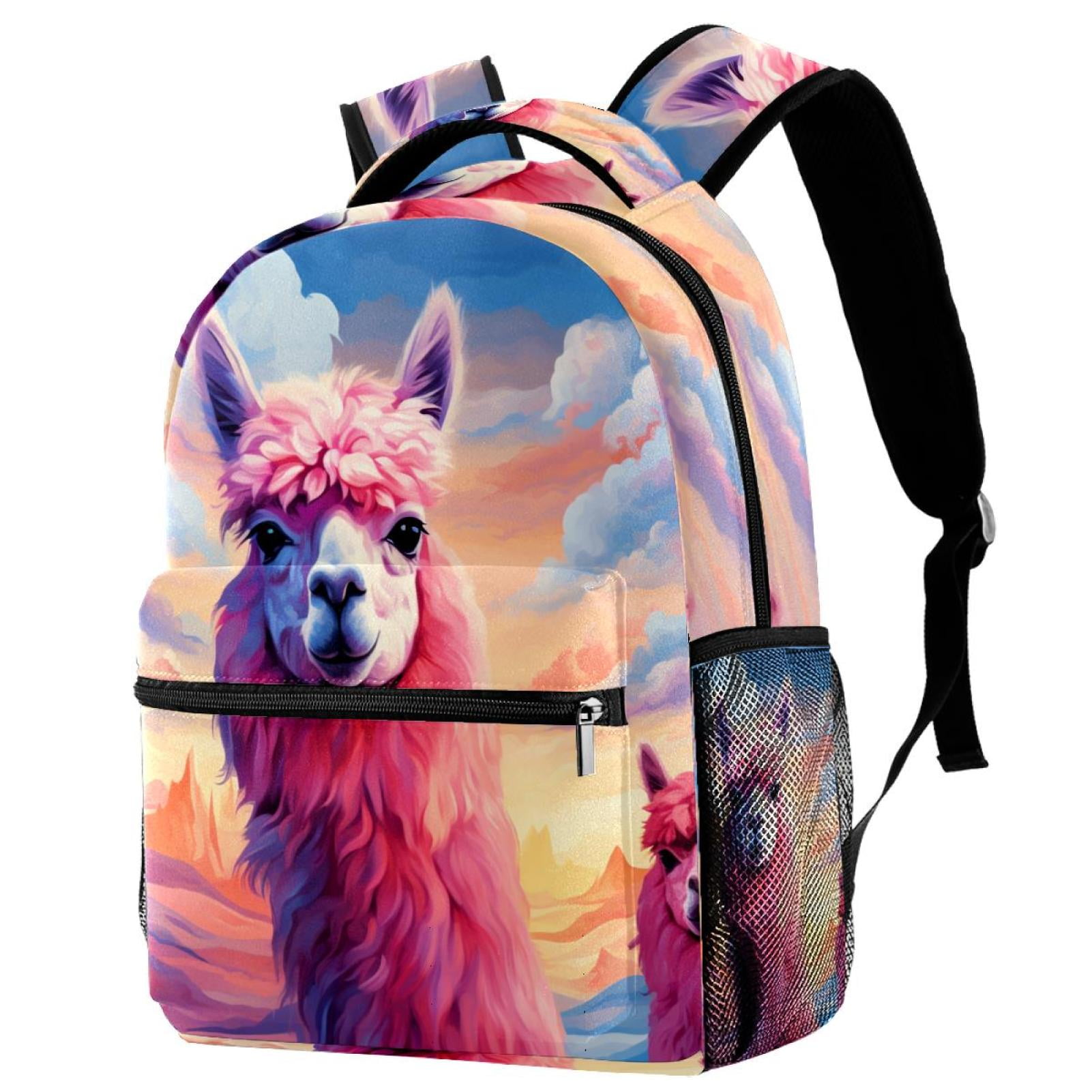 Backpack for Primary Student Cute Alpaca Llama College Laptop Bag Travel Rucksack for Women Walmart