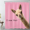 thumbnail image 1 of Cute Alpaca Llama Shower Curtain Funny Quotes I Saw That on Pink Background Fun Shower Curtains for Kids Bathroom with Hooks 72x78 inch Waterproof Polyester Fabric Bathroom Decorations, 1 of 6