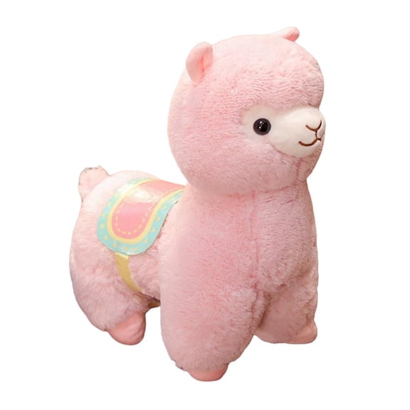 Cute Alpaca Plush Animation Toy, Cartoon Soft Stuffed Doll, Gift for Kids Children Girl Friend Wife for Christmas, Birthday, Housewarming Pink_50cm