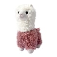 thumbnail image 1 of Cute Alpaca Plush Figurine, Soft Fluffy Llama Stuffed Animal Doll for Home Decoration and Nursery Accents, Adorable Animal Toy Gift 9.84-inch Red, 1 of 5