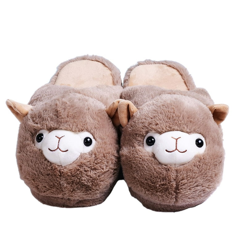 Alpaca moccasin slippers top