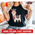 thumbnail image 1 of Cute Alpaca Tees Animal Graphic Crewneck Sweatshirt, Alpaca Gifts Funny Alpac..., 1 of 2