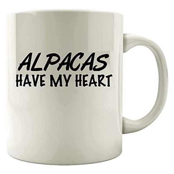 Alpacas 11 oz Coffee Mug - Alpacas Have My Heart White Ceramic Gift