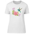 thumbnail image 1 of Cute Amazing Floral Hummingbird T-Shirt Women -Image by Shutterstock, Female Small, 1 of 4
