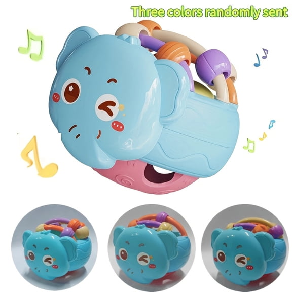 Cute And Fun Handheld Baby Ringing Bell, Infant Gripable Ball Toy, Bite-Safe Teething Toy for Babies