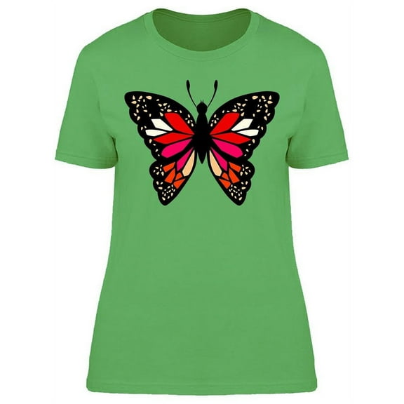 Cute And Girly Butterfly T-Shirt Women -Image by Shutterstock, Female x-Large