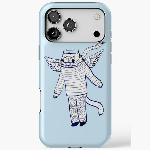 Cute Angel Cat Whimsical Fantasy Cartoon Phone Case for iPhone 11 ...
