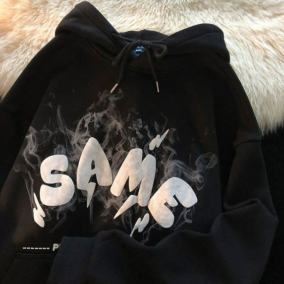 Cute Angel Ears Zipper Hoodies Women Retro Harajuku Letter Embroidery Oversize Jacket Autumn Thick Hooded Sweatshirt Y2k Clothes