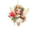 thumbnail image 1 of Cute Angel Little Girl Key Chain Car Hanging Backpack Pendant Children Gift Hanging Tree Car Decoration, 1 of 5