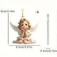 thumbnail image 1 of Cute Angel Little Girl Key Chain Car Hanging Backpack Pendant Children Gift Hanging Tree Car Decoration, 1 of 2